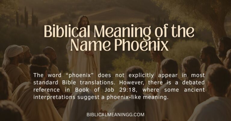 Biblical Meaning of the Name Phoenix