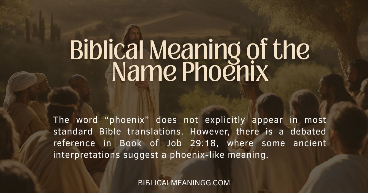 Biblical Meaning of the Name Phoenix