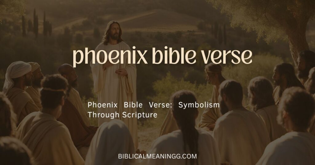 Phoenix Bible Verse: Symbolism Through Scripture