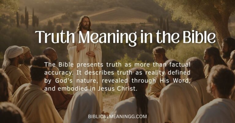 Truth Meaning in the Bible