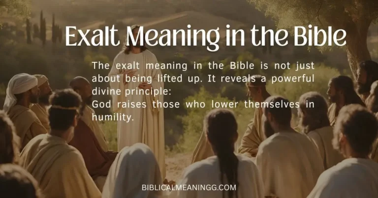 Exalt Meaning in the Bible
