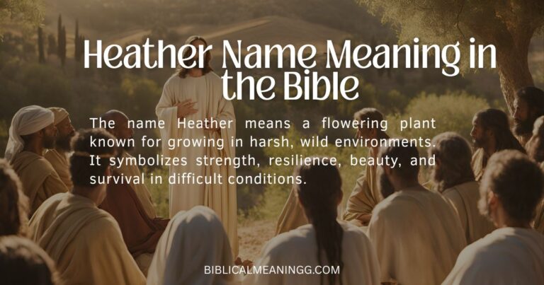Heather Name Meaning in the Bible