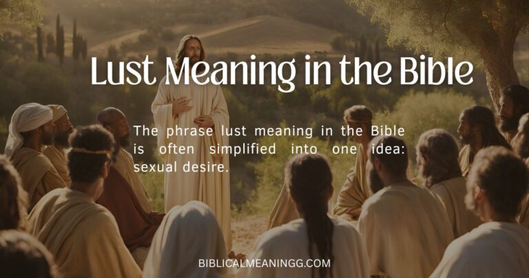 Lust Meaning in the Bible