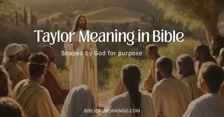 taylor meaning in bible
