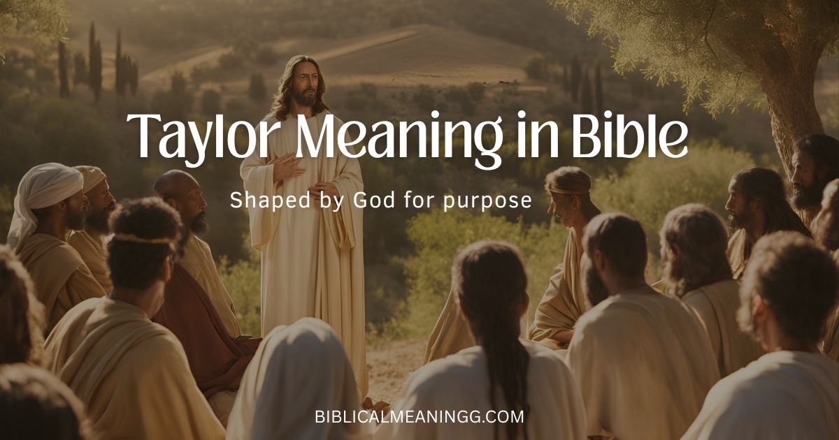 taylor meaning in bible