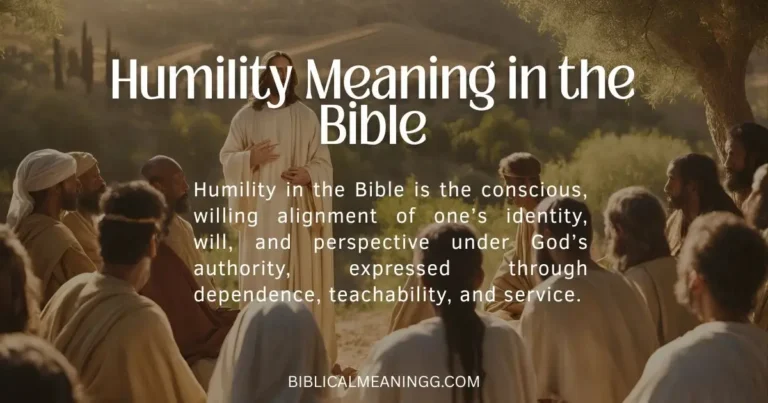Humility Meaning in the Bible