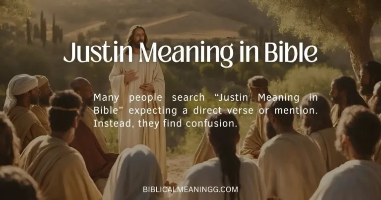 justin meaning in bible
