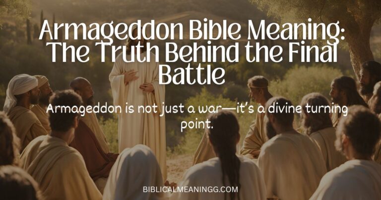 Armageddon Bible meaning