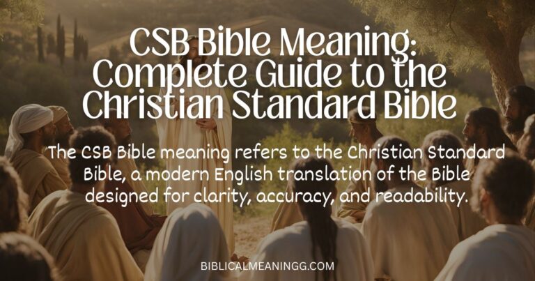 CSB Bible meaning