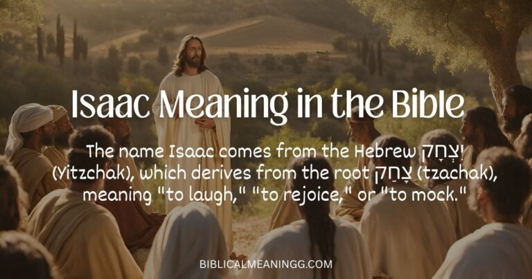Isaac Meaning in the Bible