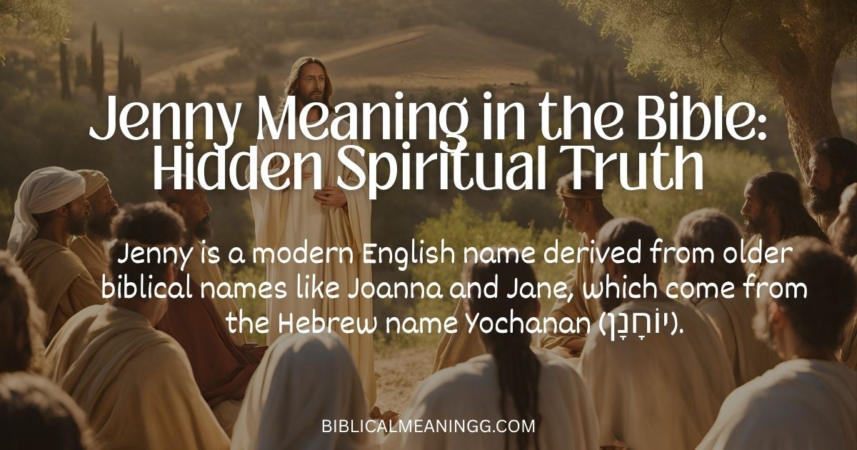 Jenny meaning in the Bible