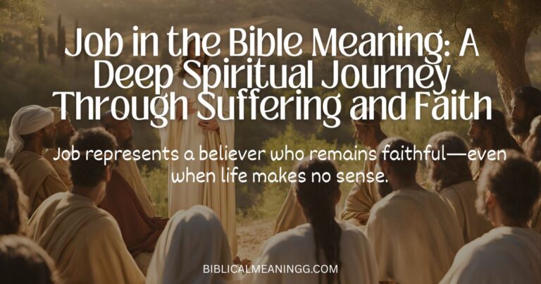 Job in the Bible meaning