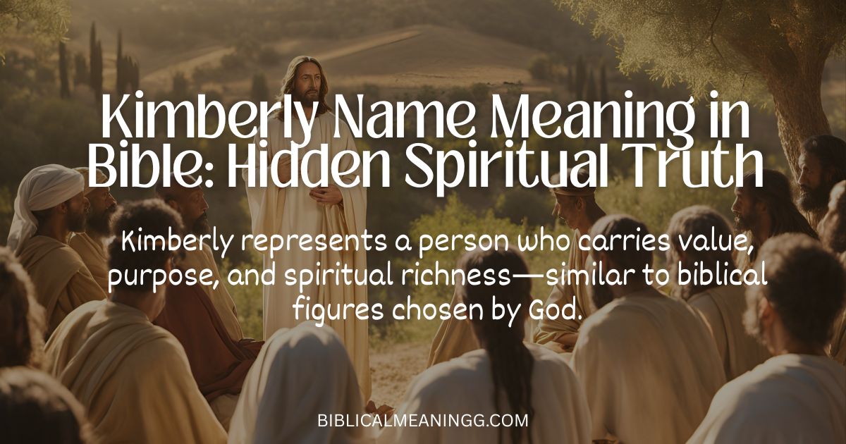 Kimberly name meaning in Bible