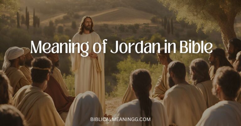 Meaning of Jordan in Bible