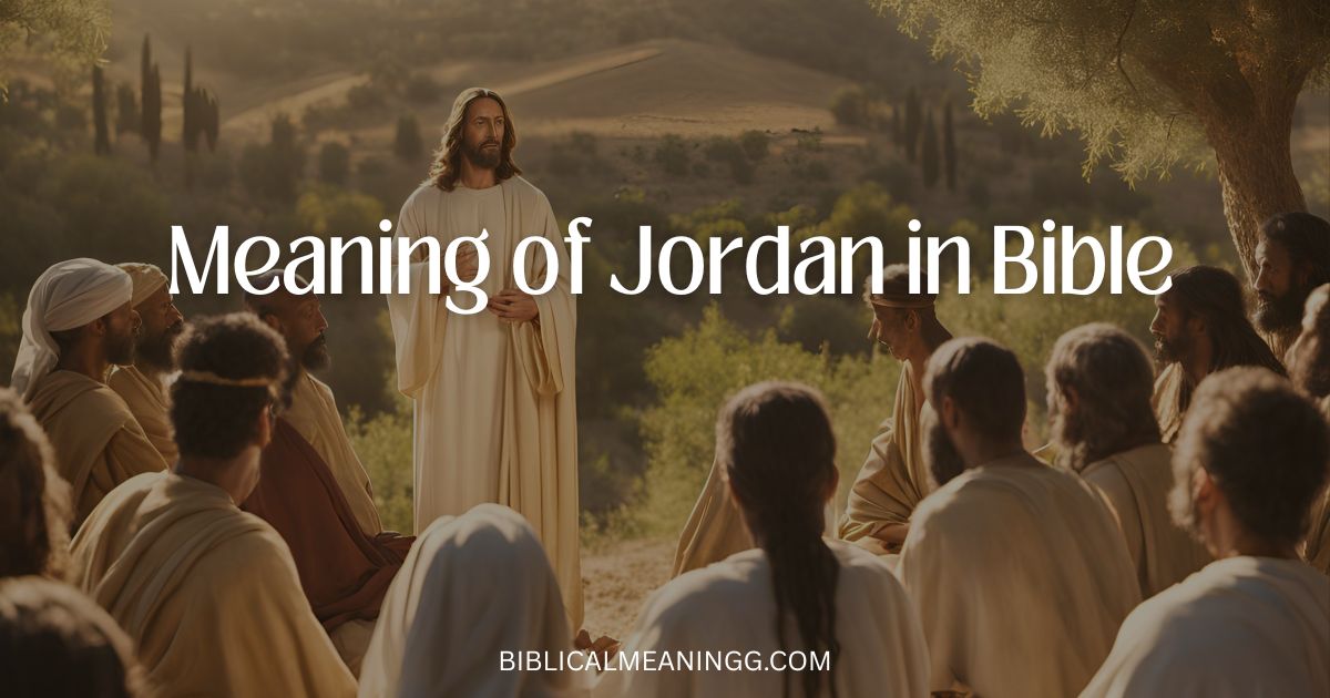 Meaning of Jordan in Bible