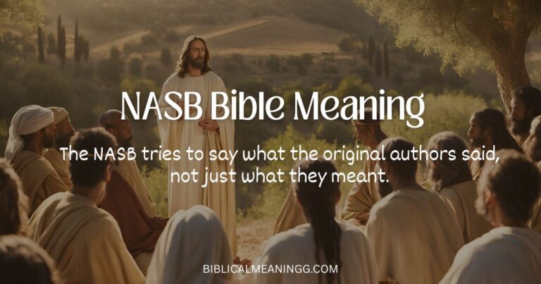 NASB Bible Meaning