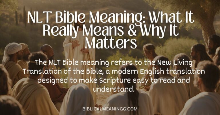NLT Bible meaning