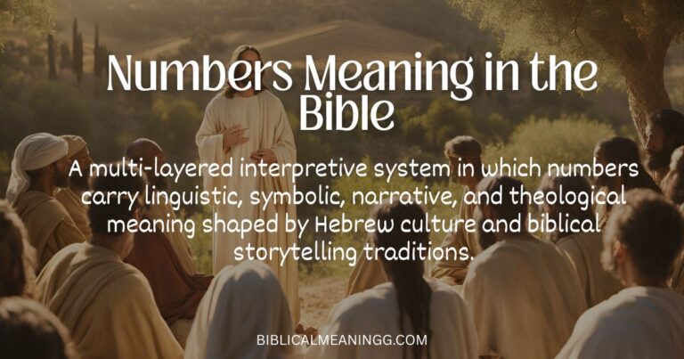 Numbers Meaning in the Bible