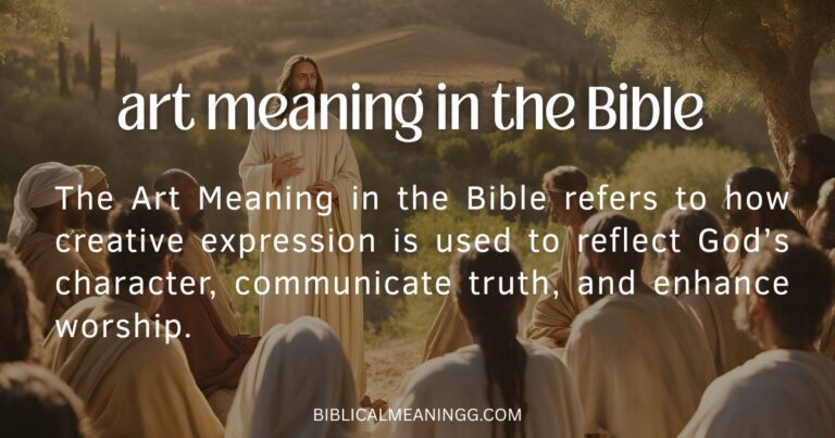 art meaning in the Bible