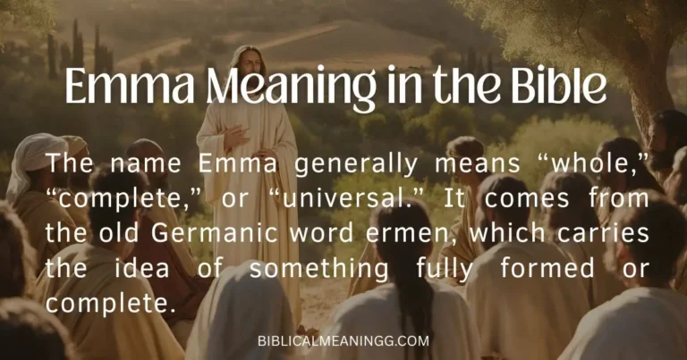 Emma Meaning in the Bible