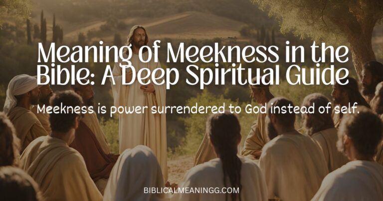 meaning of meekness in the Bible