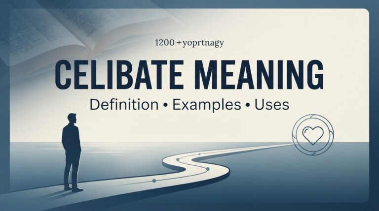 Celibate Meaning