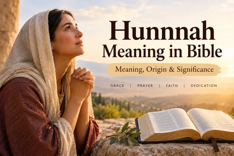 Hunnnah Meaning in Bible